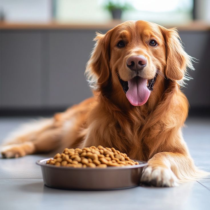 Dry food dog