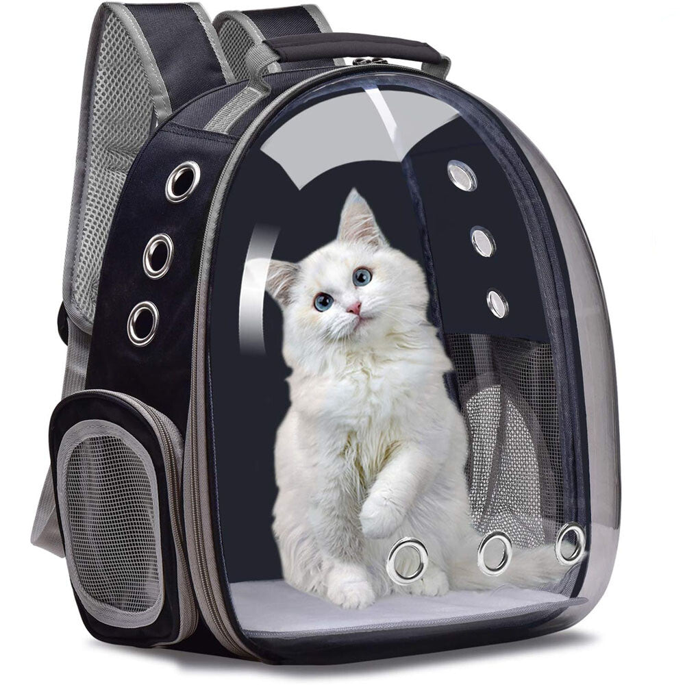 Pet Portable Carrier Backpack Space Capsule Travel Cat Bag Transparent Ventilate