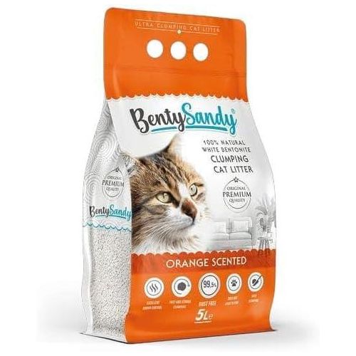 BentySandy Clumping Cat Litter - Orange Scented 5l