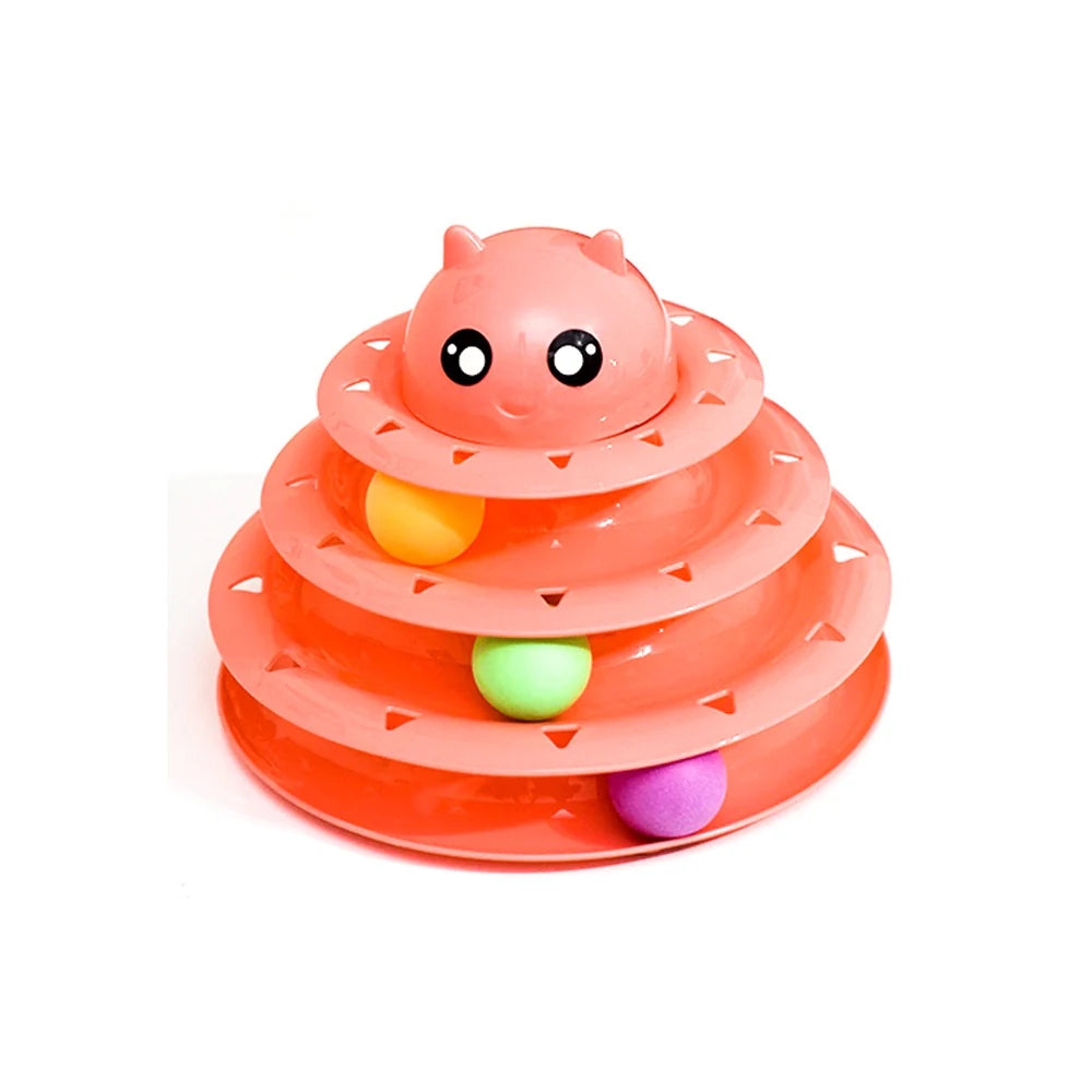 circular turntable cat toy