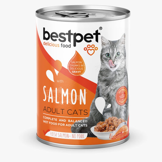 bestpet - Wet Cat Food - Chunks salmon - 400 g