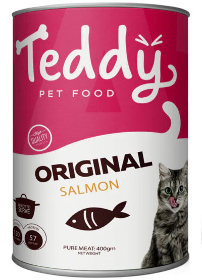 tedddy canned wet food original salmon400g