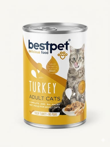 bestpet - Wet Cat Food - Chunks - 400 gTURKEY