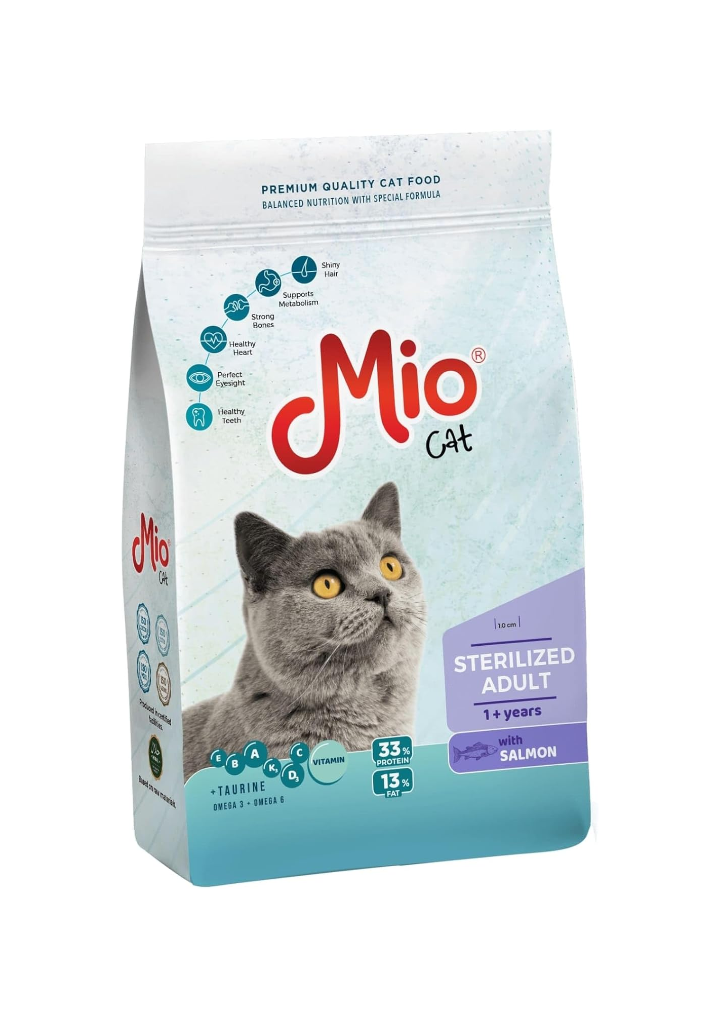 Mio Cat Dry Food Sterilized With Salmon 1 kg