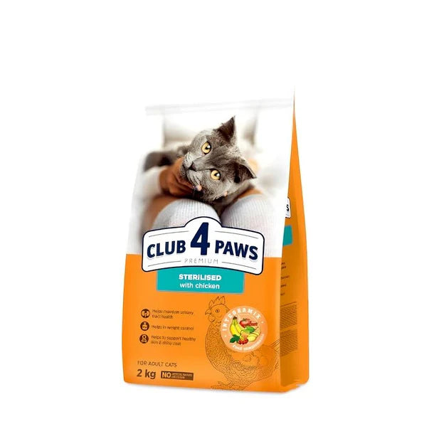 CLUB 4 PAWS PREMIUM STERILISED for adult cats (2kg