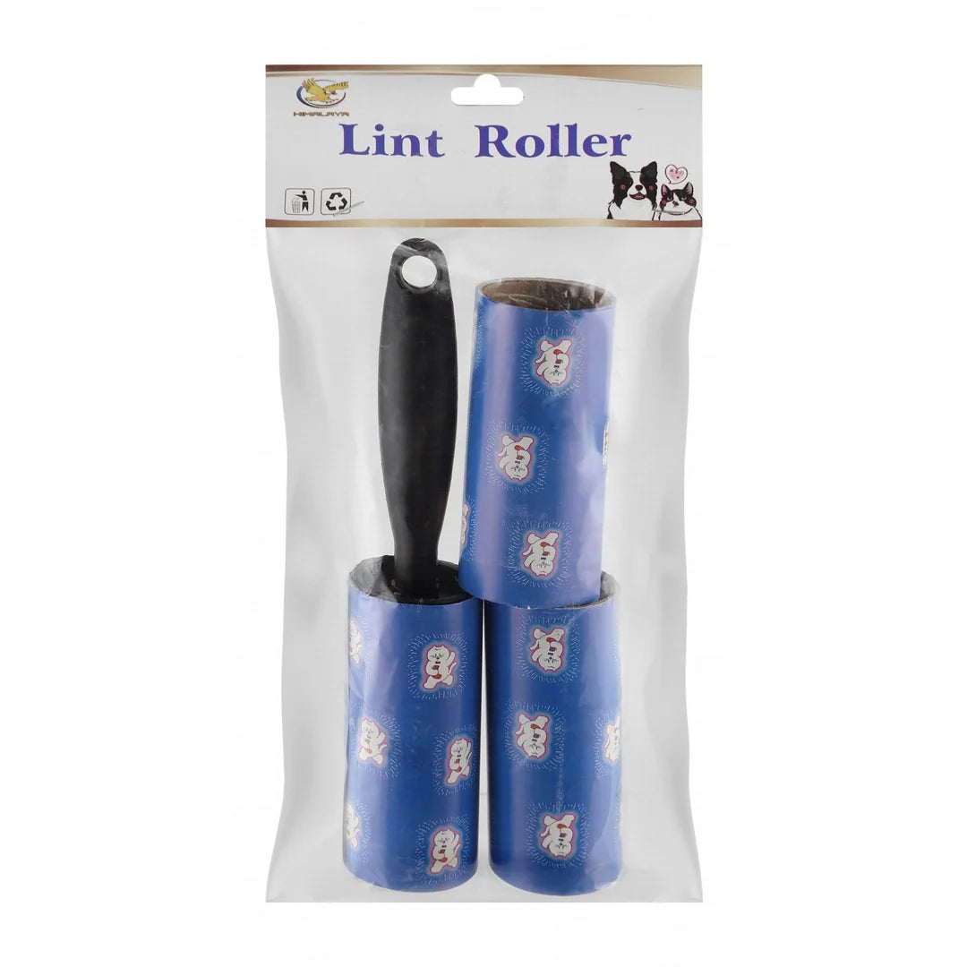 Himalaya Blue & Black Cat Print Lint Roller with Refills