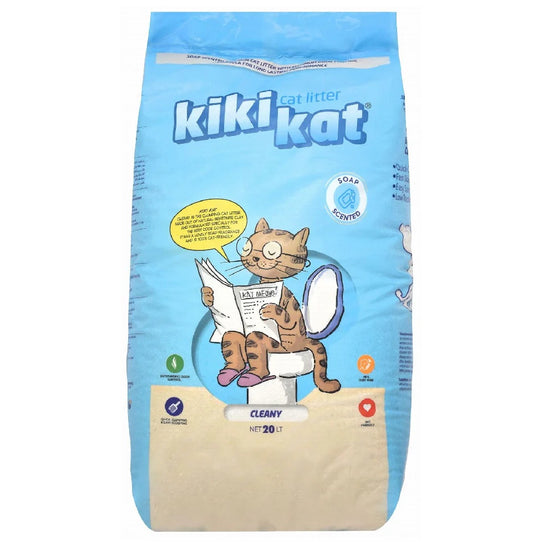 kikikat cleany scented clumping cat litter 20 L