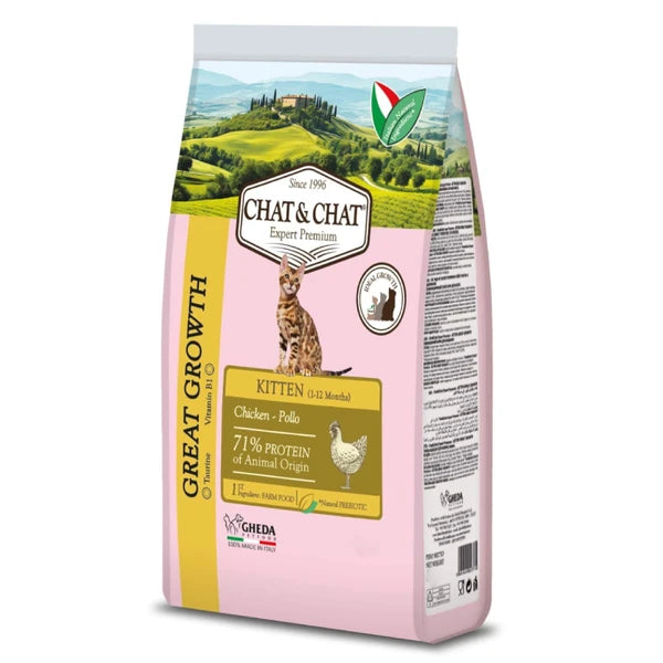 Expert Chat & Chat Kitten Rich in Chicken Dry Food 900g